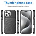 iPhone 16 Pro Thunder Sarja TPU Suojakuori - Musta