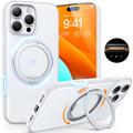 iPhone 16 Pro Torras O Fitness-kotelo, jossa on 360 potkukiinnike - MagSafe-yhteensopiva - Valkoinen
