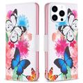 iPhone 16 Pro Wonder Series Lompakkokotelo - Perhoset