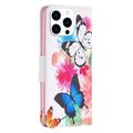 iPhone 16 Pro Wonder Series Lompakkokotelo - Perhoset
