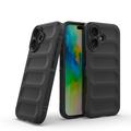 iPhone 16 Rugged TPU Suojakuori - Musta
