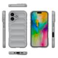 iPhone 16 Rugged TPU Suojakuori - Vaaleanharmaa
