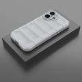 iPhone 16 Rugged TPU Suojakuori - Vaaleanharmaa