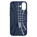 iPhone 16 Spigen Liquid Air TPU Suojakuori - Tummansininen