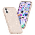 iPhone 16 Stylish Glitter Series Hybridikotelo - Kulta
