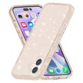 iPhone 16 Stylish Glitter Series Hybridikotelo - Kulta