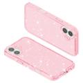 iPhone 16 Stylish Glitter Series Hybridikotelo - Pinkki