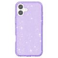 iPhone 16 Stylish Glitter Series Hybridikotelo - Violetti