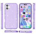 iPhone 16 Stylish Glitter Series Hybridikotelo - Violetti