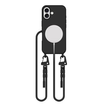 iPhone 16 Tech-Protect MagNecklace MagSafe -kotelo - Musta