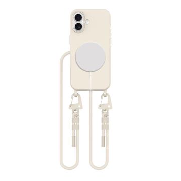 iPhone 16 Tech-Protect MagNecklace MagSafe -kotelo - lattea väri