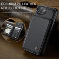 iPhone 16e Caseme C22 Kotelo RFID-korttilompakko - Musta