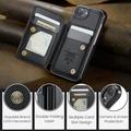 iPhone 16e Caseme C22 Kotelo RFID-korttilompakko - Musta
