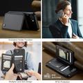 iPhone 16e Caseme C22 Kotelo RFID-korttilompakko - Musta