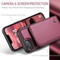 iPhone 16e Caseme C22 Kotelo RFID-korttilompakko - punainen
