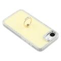 iPhone 16e CrystalGlow Hybridikotelo sormuksen pidikkeellä - keltainen