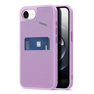 iPhone 16e Dux Ducis Rafi II Magneettinen kotelo, jossa on potkukiinnike ja korttipaikat - violetti