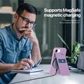 iPhone 16e Dux Ducis Rafi II Magneettinen kotelo, jossa on potkukiinnike ja korttipaikat - violetti