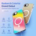 iPhone 16e Dux Ducis Zest Gradient Kotelo - MagSafe-yhteensopiva - Sateenkaari