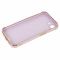 iPhone 16e galvanoitu iskunkestävä TPU-kotelo - violetti