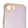 iPhone 16e galvanoitu iskunkestävä TPU-kotelo - violetti