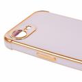 iPhone 16e galvanoitu iskunkestävä TPU-kotelo - violetti