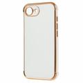 iPhone 16e Galvanoitu iskunkestävä TPU-kotelo - Valkoinen