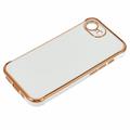 iPhone 16e Galvanoitu iskunkestävä TPU-kotelo - Valkoinen