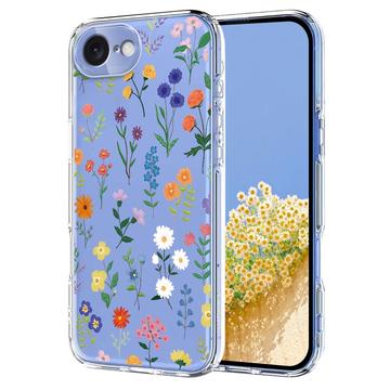 iPhone 16e Kukkakuvioinen TPU-kotelo