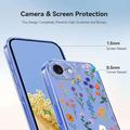 iPhone 16e Kukkakuvioinen TPU-kotelo