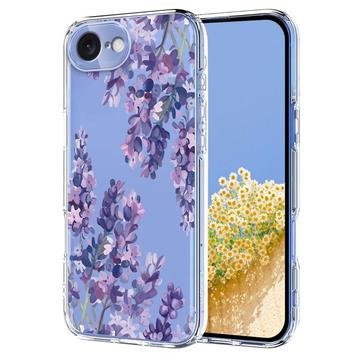 iPhone 16e Kukkakuvioinen TPU-kotelo - Wisteria