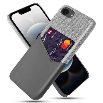 iPhone 16e KSQ Suojakuori Korttipidikkeellä - Harmaa