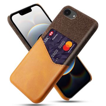 iPhone 16e KSQ Suojakuori Korttipidikkeellä - Oranssi