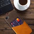 iPhone 16e KSQ Suojakuori Korttipidikkeellä - Oranssi