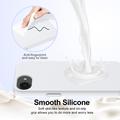 iPhone 16e Nestemäinen Silikoni Suojakuori - MagSafe-yhteensopiva - Valkoinen