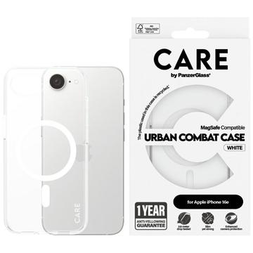 iPhone 16e PanzerGlass Care Urban Combat Kotelo - MagSafe-yhteensopiva - Valkoinen