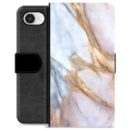 iPhone 16e Premium Lompakkokotelo - Elegantti Marmori