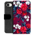 iPhone 16e Premium Lompakkokotelo - Vintage Kukat