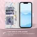 iPhone 16e Rombinen kukkakuvioinen lompakkokotelo