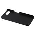 iPhone 16e Kumipäällysteinen Muovikuori - Musta