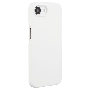 iPhone 16e Kumipäällysteinen Muovikuori - Valkoinen