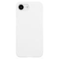 iPhone 16e Kumipäällysteinen Muovikuori - Valkoinen