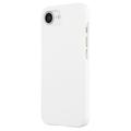 iPhone 16e Kumipäällysteinen Muovikuori - Valkoinen