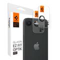 iPhone 16e Spigen Glas.tR Ez Fit Optik Pro Kameralinssin Panssarilasi - 9H - Musta