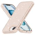 iPhone 16e Stylish Glitter Series Hybridikotelo - Kulta