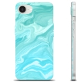 iPhone 16e TPU Suojakuori - Sininen Marmori