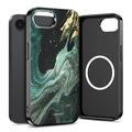 iPhone 16e/17e Tech-Protect Lamano MagSafe -kotelo - Verde-aura