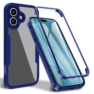 iPhone 17 360 Suojaussarja Kotelo - Sininen / Selkeä