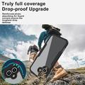iPhone 17 360 Suojaussarja Kotelo - Punainen / Selkeä