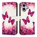 iPhone 17 Wonder Series Lompakkokotelo - Ruusunperhoset